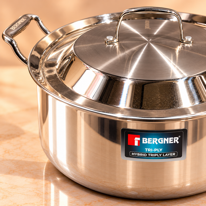 BERGNER HANDI TRIPLY ARGENT 28CM SS