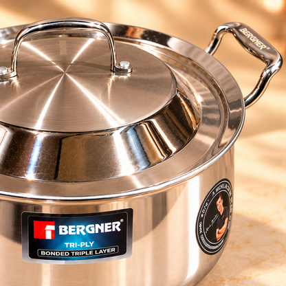 BERGNER HANDI TRIPLY ARGENT 24CM SS