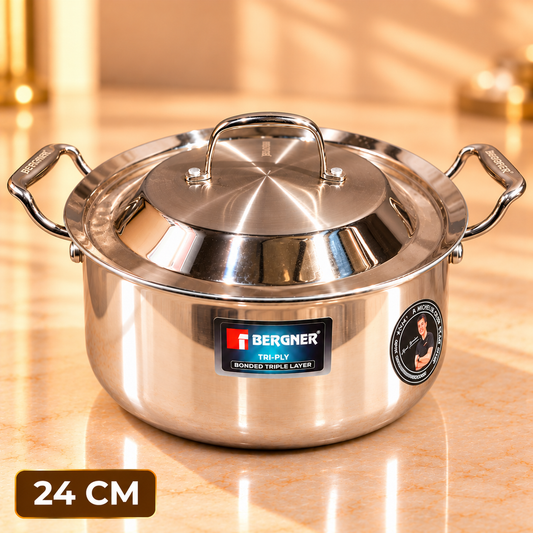 BERGNER HANDI TRIPLY ARGENT 24CM SS