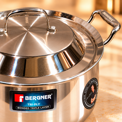 BERGNER HANDI TRIPLY ARGENT 18CM SS