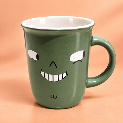 CERAMIC FACE SKETCH COFFEE MUG