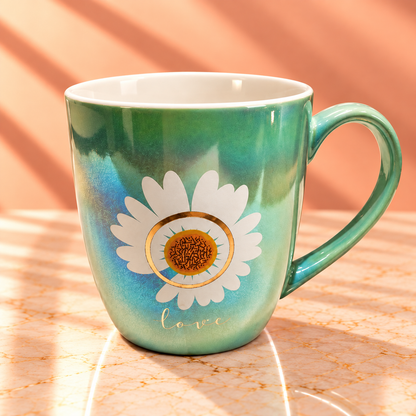 CERAMIC FLOWER MUG