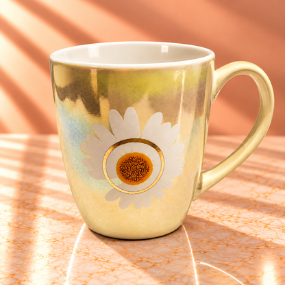 CERAMIC FLOWER MUG