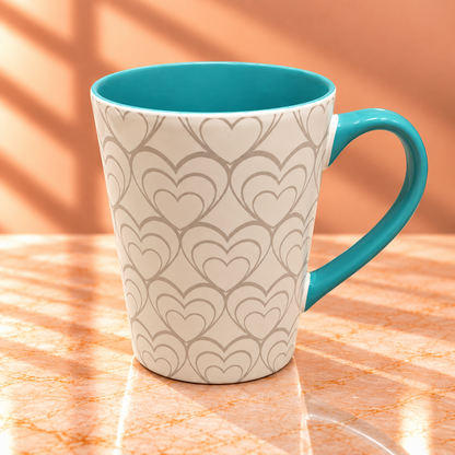 CERAMIC COFFEE MUG (HEART)