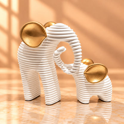 SHOWPIECE ELEPHANT 2PCS -(SMALL)