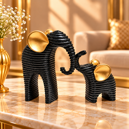 SHOWPIECE ELEPHANT 2PCS -(SMALL)