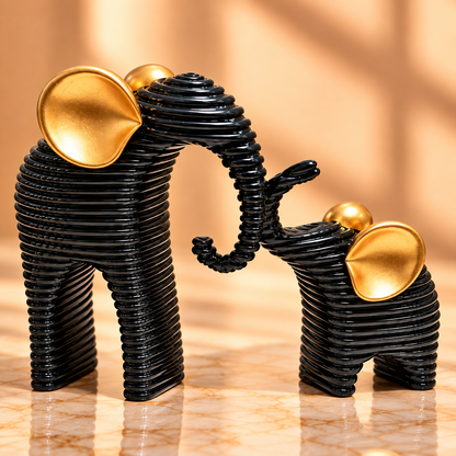SHOWPIECE ELEPHANT 2PCS -(SMALL)