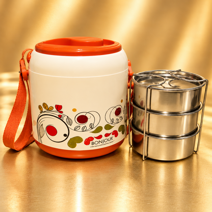 BONJOUR ELITE 3 LUNCH BOX