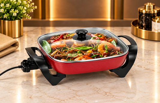 SKYLINE FRYPAN SQ RED