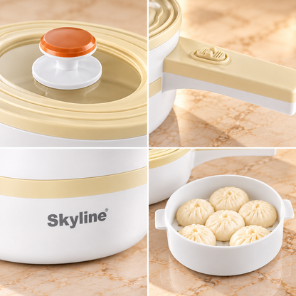SKYLINE COOKING POT WITH STEAMER