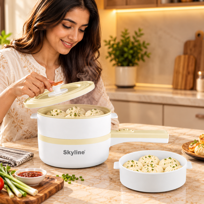 SKYLINE COOKING POT WITH STEAMER