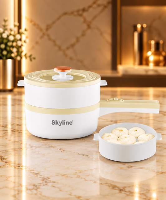 SKYLINE COOKING POT WITH STEAMER