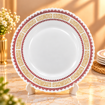 LARAH BOROSIL FLUTED  DINNER SET- 27 PCS