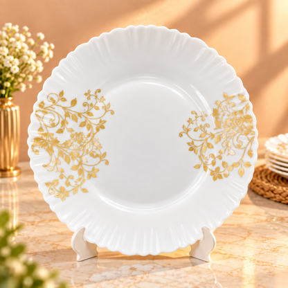 LARAH BOROSIL FLUTED  DINNER SET- 27 PCS