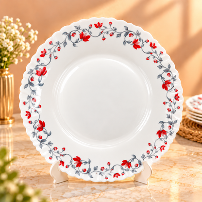 LARAH BOROSIL FLUTED  DINNER SET- 27 PCS