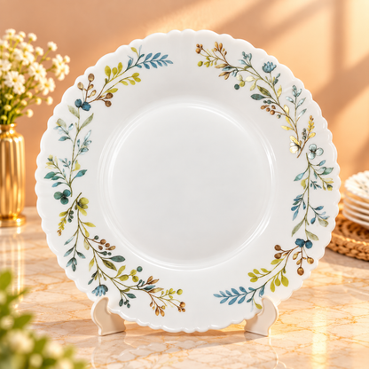 LARAH BOROSIL FLUTED  DINNER SET- 27 PCS