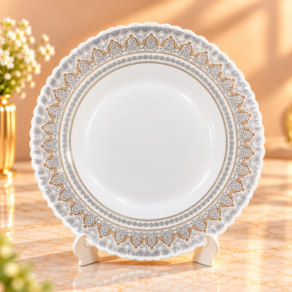 LARAH BOROSIL FLUTED  DINNER SET- 27 PCS