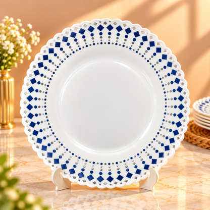 LARAH BOROSIL FLUTED  DINNER SET- 27 PCS