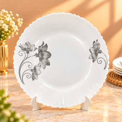 LARAH BOROSIL FLUTED  DINNER SET- 27 PCS