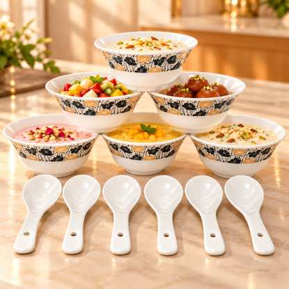 BOROSIL TIARA SOUP SET 12PCS