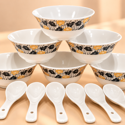 BOROSIL TIARA SOUP SET 12PCS