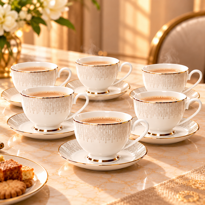 SHUKRA CUP & SAUCER GIFT SET 6PCS