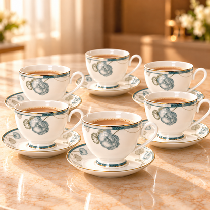SHUKRA CUP & SAUCER GIFT SET 6PCS