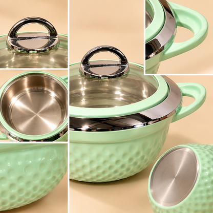 BONJOUR CERAMICA  CASSEROLE SET  OF 3PCS