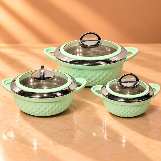BONJOUR CERAMICA  CASSEROLE SET  OF 3PCS