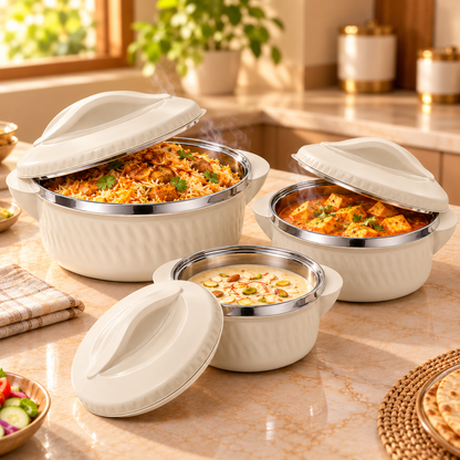 JAYPEE COCOON CASSEROLE  SET OF 3 PCS (1000+1500+2000)