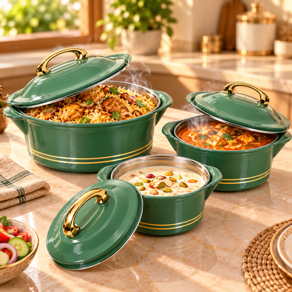 JAYPEE SEVORA  CASSEROLE SET OF 3 PCS (1000+1500+2000)