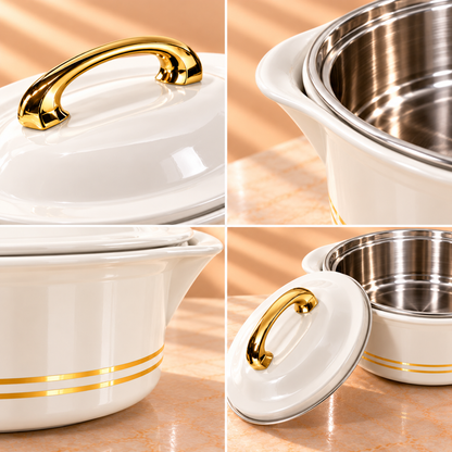 JAYPEE SEVORA  CASSEROLE SET OF 3 PCS (1000+1500+2000)