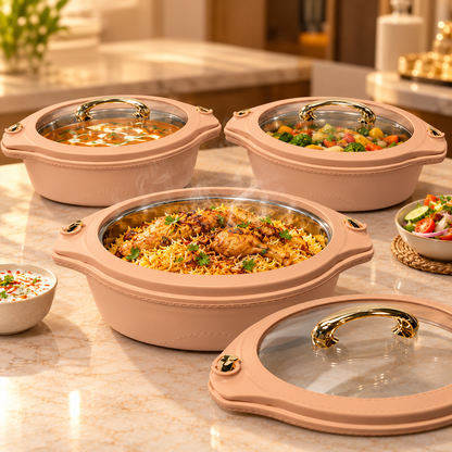 JAYPEE PRINCETON KLASS CASSEROLE  SET OF 3 (2000+2000+2500)