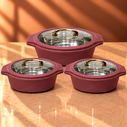 JAYPEE PRINCETON KLASS CASSEROLE  SET OF 3 (2000+2000+2500)