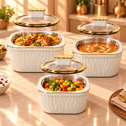 JAYPEE CRINKLE KLASS CASSEROLE SET OF 3 (1000+1500+2000)
