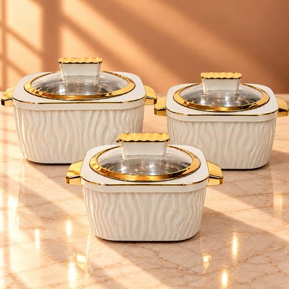 JAYPEE CRINKLE KLASS CASSEROLE SET OF 3 (1000+1500+2000)