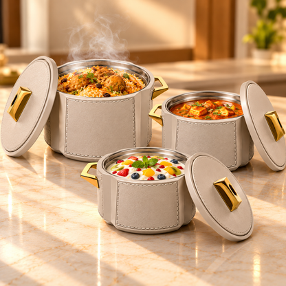 JAYPEE ARALIA CASSEROLE  SET OF 3 (1000+1500+2000)