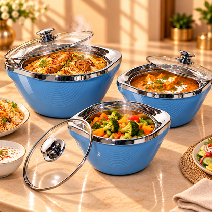 JAYPEE VISTA CASSEROLE SET OF 3 (1000+1500+2000)
