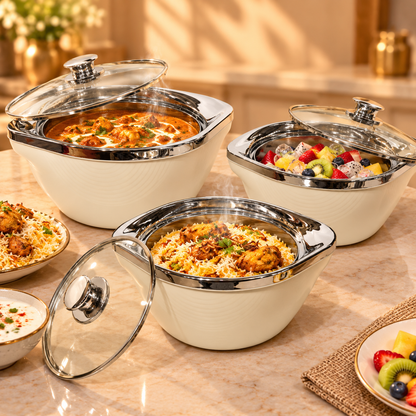 JAYPEE VISTA CASSEROLE SET OF 3 (1000+1500+2000)