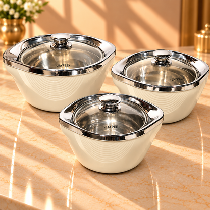 JAYPEE VISTA CASSEROLE SET OF 3 (1000+1500+2000)