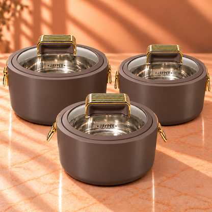 JAYPEE REGALIA KLASS CASSEROLE  SET OF 3 (1000+1500+2000)