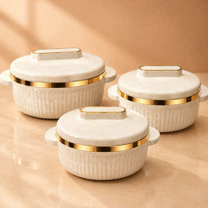 MILTON CERAMITA CASSEROLE SET OF 3 (1000+1500+2000)