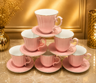 TEA CUP AND SAUCER SET OF 6 2407-99