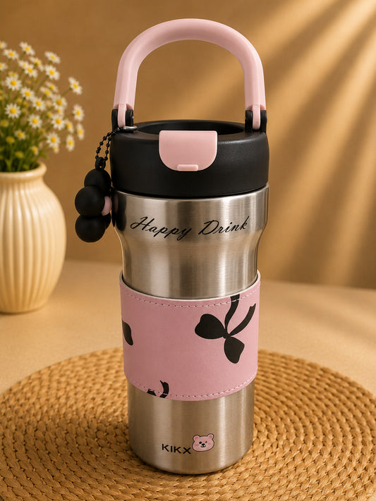 LEATHER BOTTLE W/HANDLE