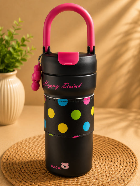 LEATHER BOTTLE W/HANDLE