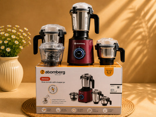 ATOMBERG MIXER GRINDER ZENOVA WIT CHOPPER JAR