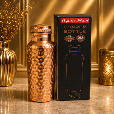 SIGNORAWARE COPPER BOTTLE HAMMERD